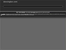Tablet Screenshot of dancingbar.com